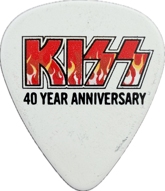 TOMMY THAYER KISS 2014 40TH ANNIVERSARY TOUR GUITAR PICK