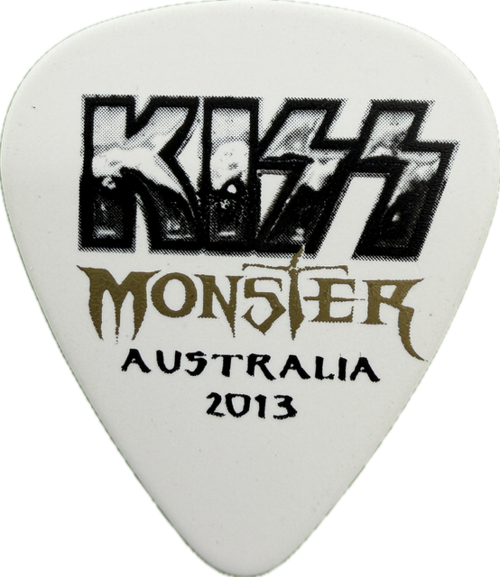 TOMMY THAYER KISS MONSTER AUSTRALIA 2013 TOUR GUITAR PICK