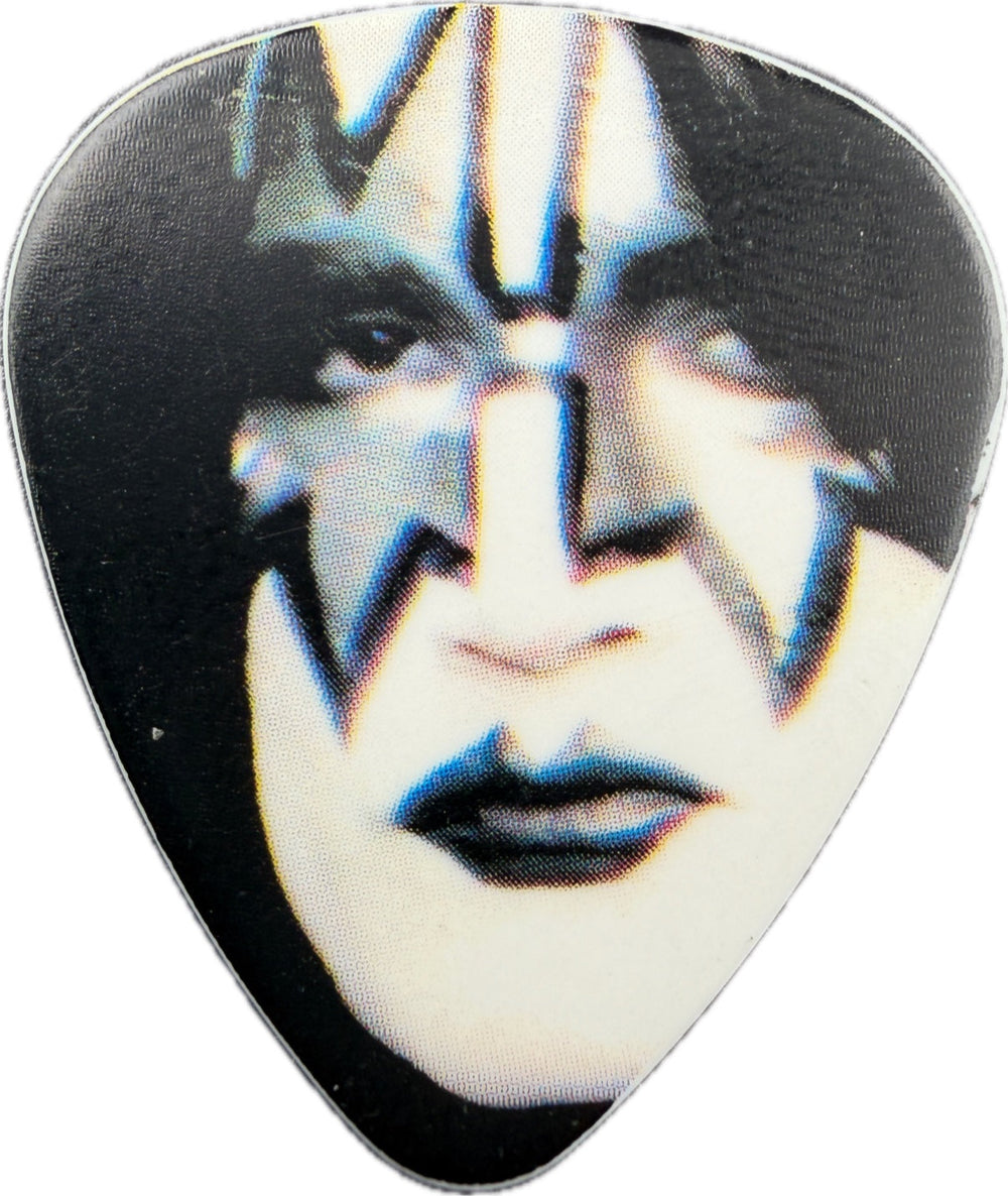 Front of the Tommy Thayer KISS The Tour 2012 V.I.P. guitar pick with Spaceman portrait