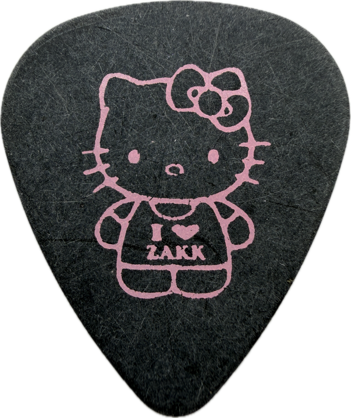 Zakk Wylde Black Label Society Hello Kitty Guitar Pick front