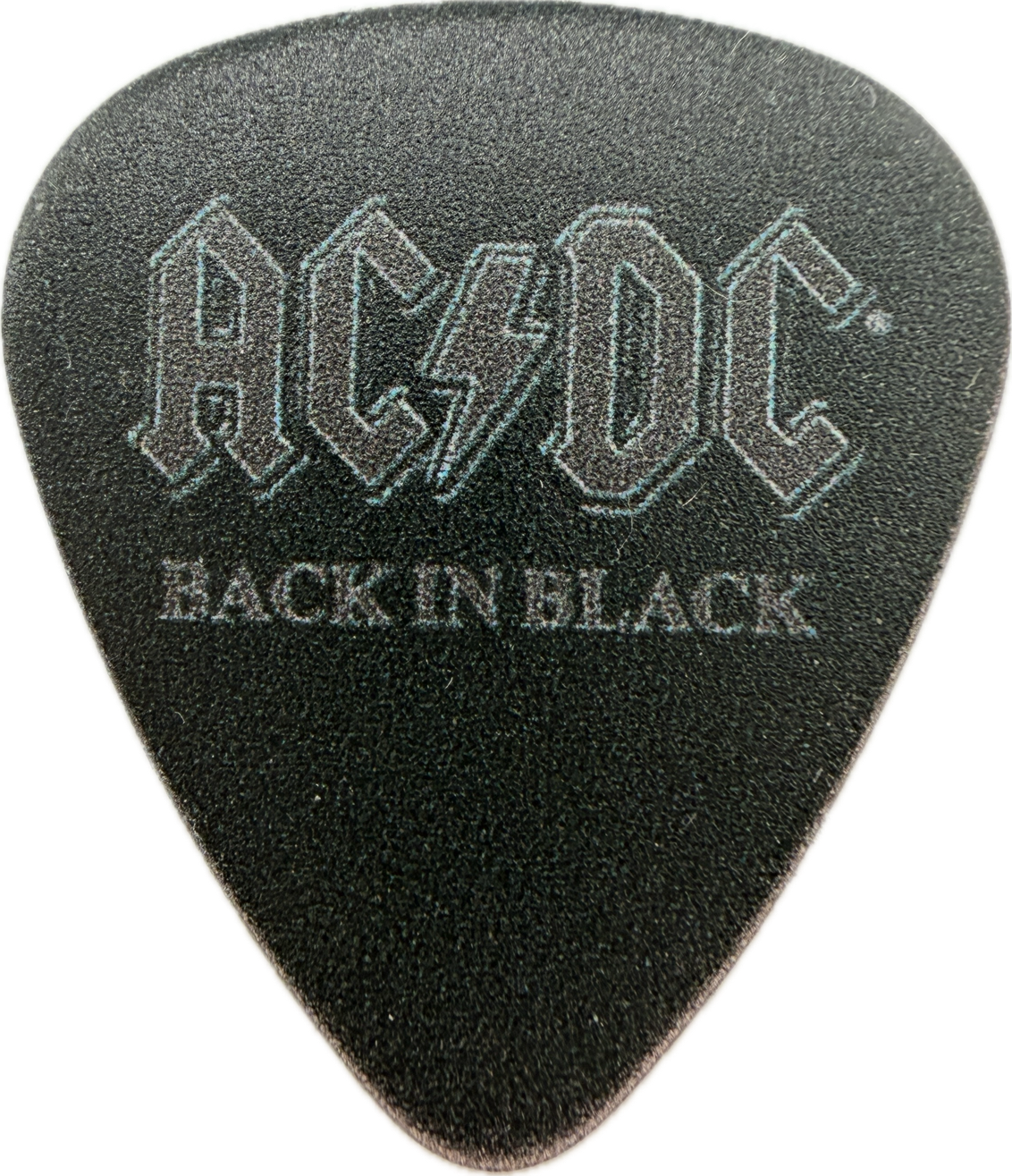 AC/DC BACK IN BLACK GUITAR PICK reverse