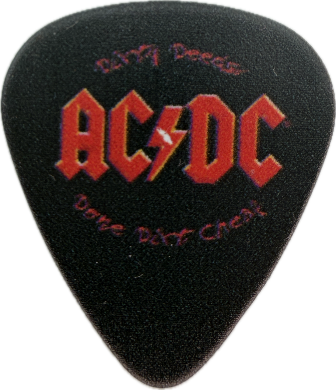 AC/DC DIRTY DEEDS DONE DIRT CHEAP GUITAR PICK reverse
