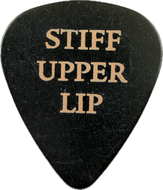 AC/DC 2000 STIFF UPPER LIP TOUR PROMOTIONAL GUITAR PICK reverse