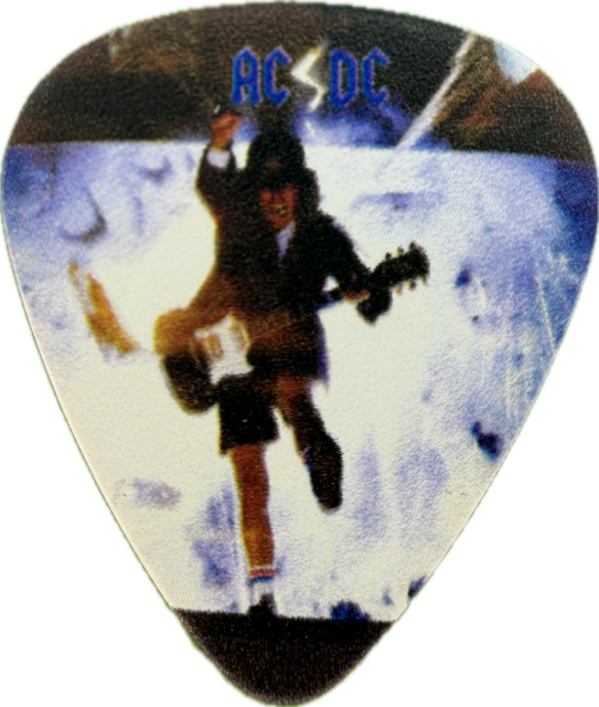 AC/DC BLOW UP YOUR VIDEO GUITAR PICK reverse