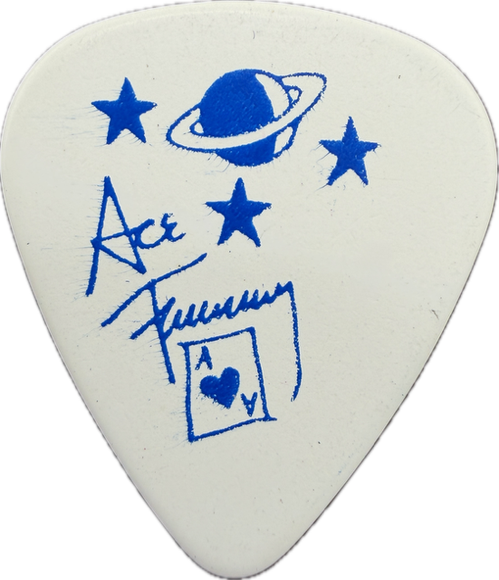 ACE FREHLEY KISS 2000 FAREWELL TOUR MINNEAPOLIS GUITAR PICK reverse