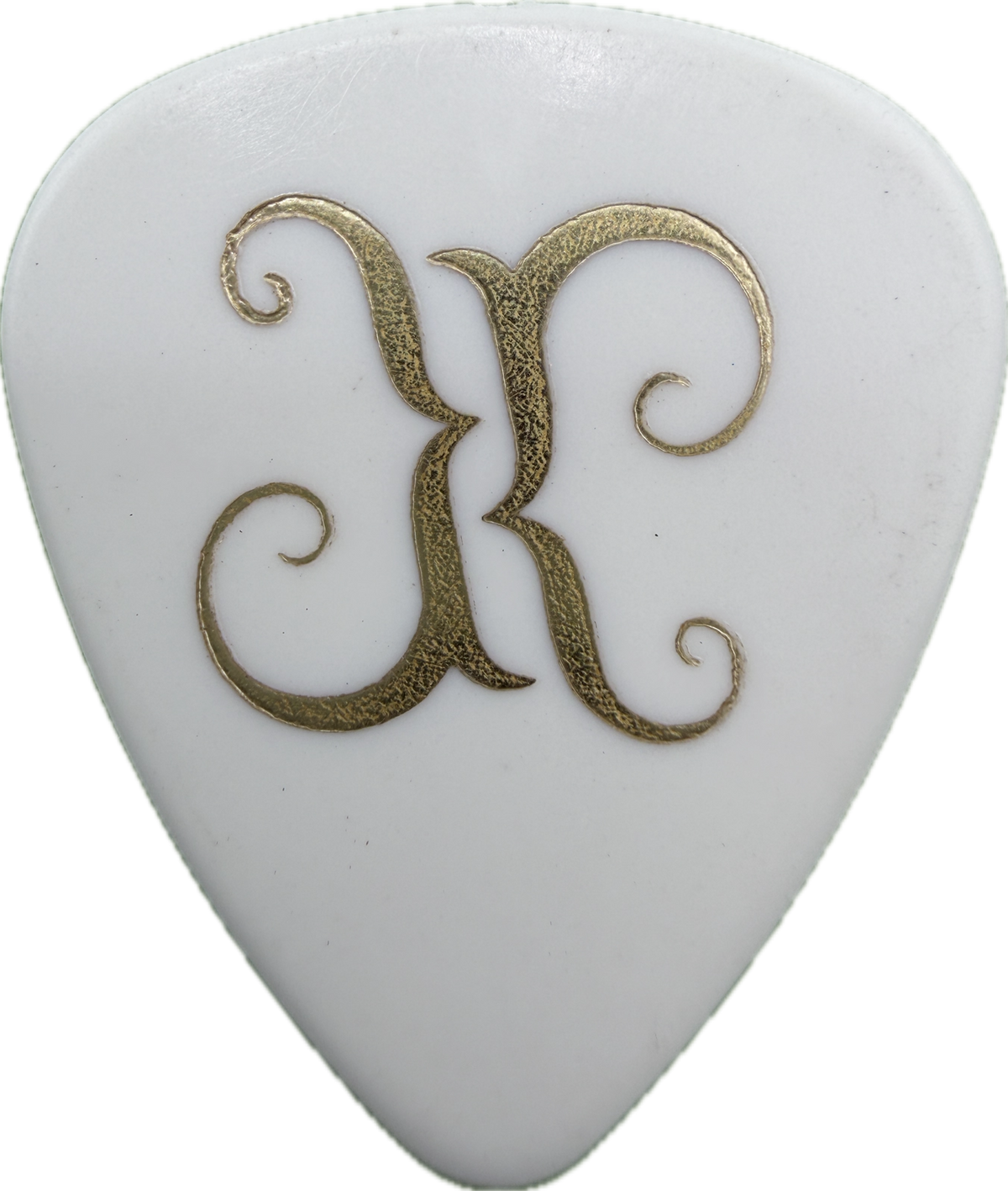billy howerdel a perfect circle 2000 mer de noms tour gold logo white guitar pick reverse pickrebel photo reverse