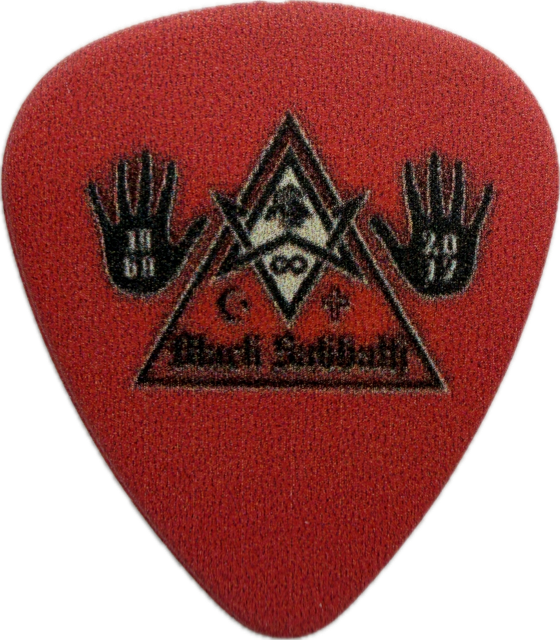 BLACK SABBATH 2017 THE END FINAL TOUR SKELETON GUITAR PICK reverse