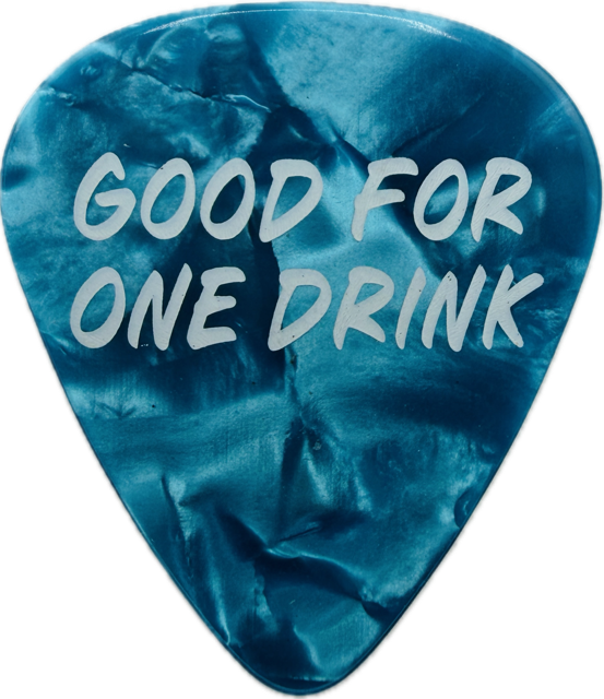 BLINK-182 2024 TOUR VIP DRINK TOKEN GUITAR PICK reverse