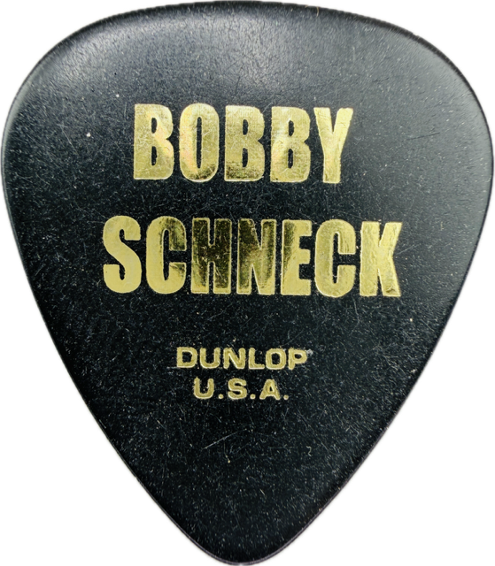 BOBBY SCHNECK SLASH 2010 TOUR GOLD FOIL GUITAR PICK reverse