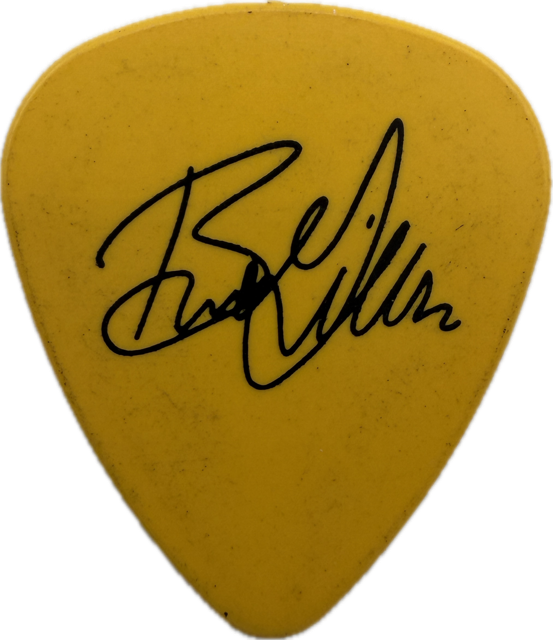 BRAD GILLIS NIGHT RANGER 1998 SEVEN TOUR GUITAR PICK reverse