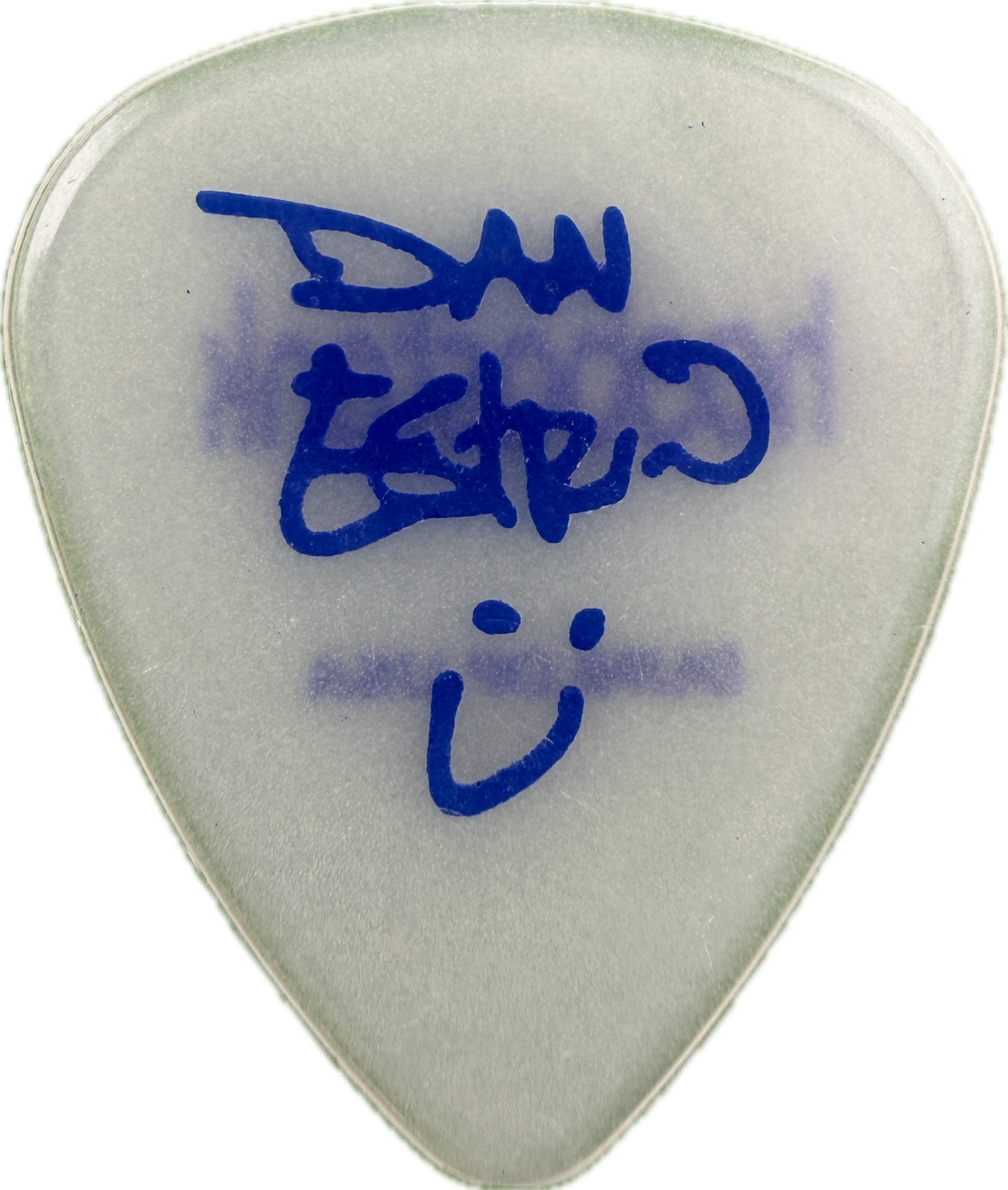 dan estrin hoobastank 2003 the reason tour blue logo dunlop clear guitar pick reverse pickrebel photo reverse