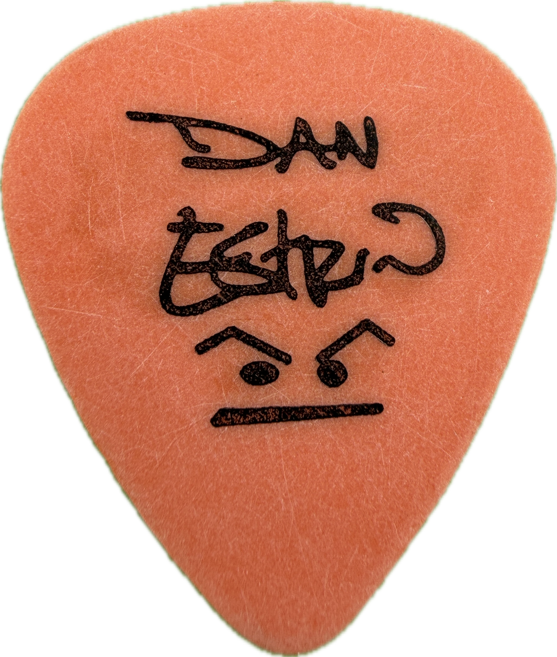 dan estrin hoobastank 2003 the reason tour car dunlop orange tortex tortex guitar pick reverse pickrebel photo reverse