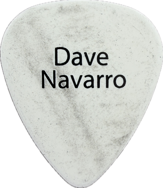 DAVE NAVARRO JANES ADDICTION 2009 US TOUR GUITAR PICK reverse