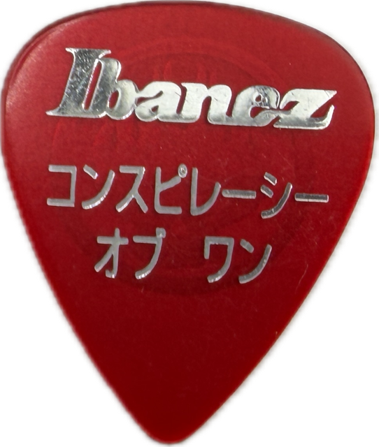 DEXTER HOLLAND THE OFFSPRING 2001 CONSPIRACY OF ONE TOUR GUITAR PICK reverse