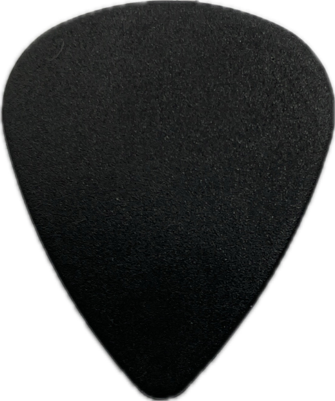 Reverse of officially licensed DIO guitar pick, plain black reverse