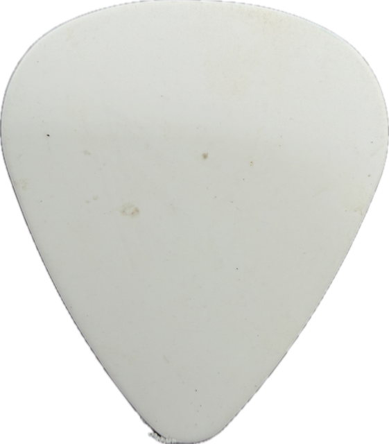 DROPKICK MURPHYS HOCKEY SKULL WHITE GUITAR PICK reverse