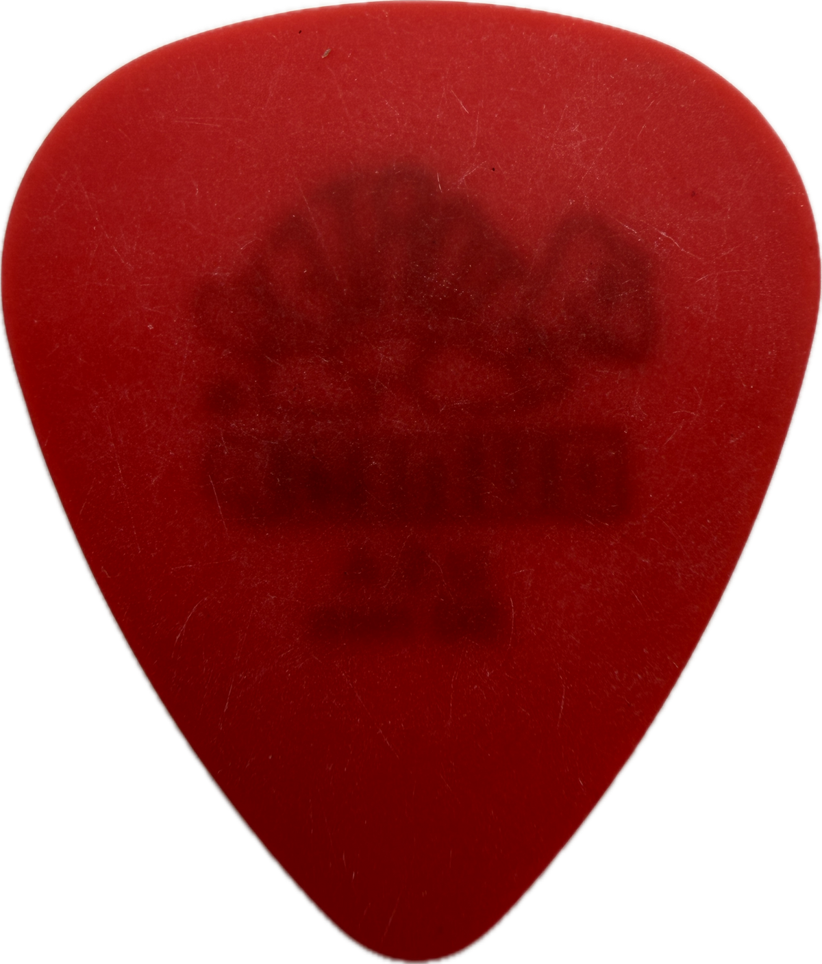 DUNLOP TORTEX STANDARD .50MM RED GUITAR PICK reverse