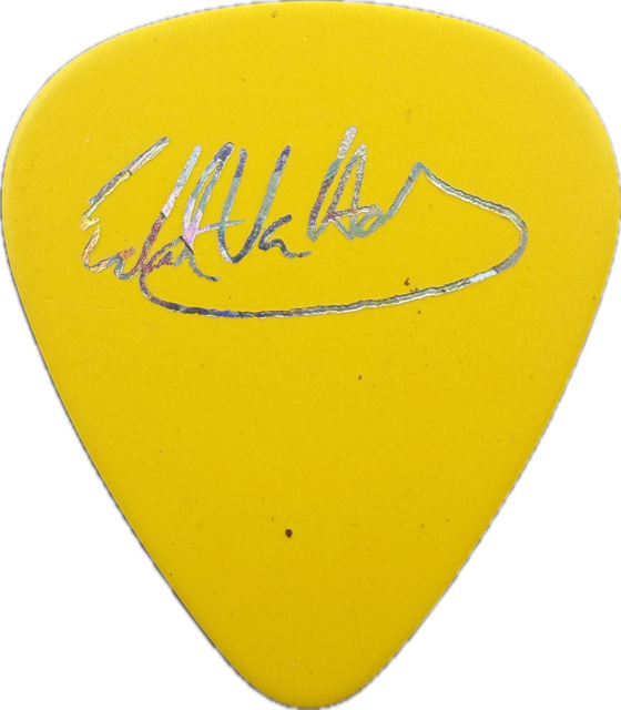 EDDIE VAN HALEN EVH 1995 JAPAN BALANCE TOUR GUITAR PICK reverse