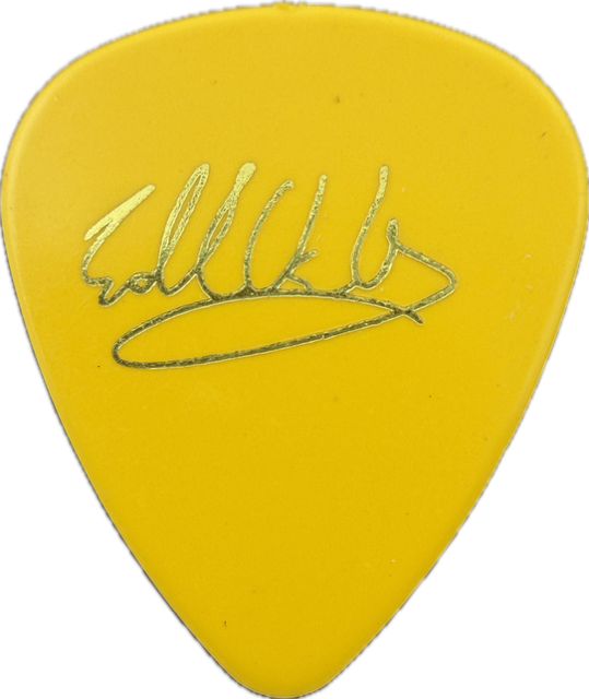 EDDIE VAN HALEN EVH 2003 STUDIO SESSIONS TOUR GUITAR PICK reverse