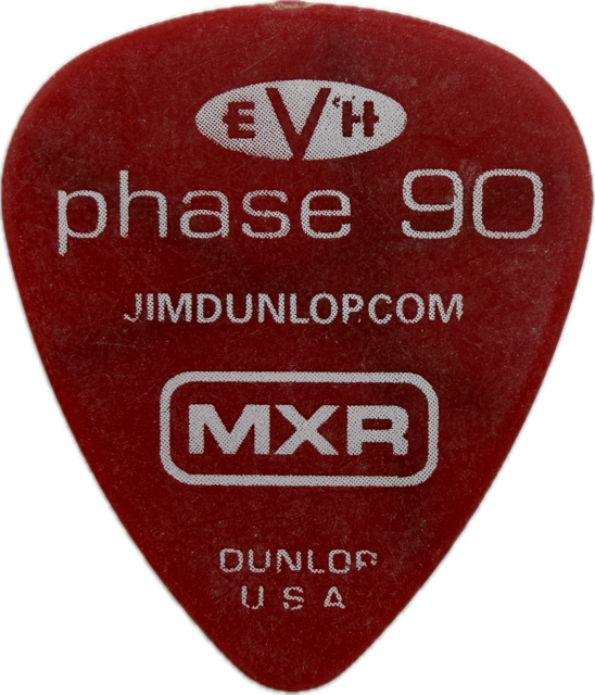 EDDIE VAN HALEN EVH 2004 REUNION TOUR FRANKENSTRAT GUITAR PICK reverse