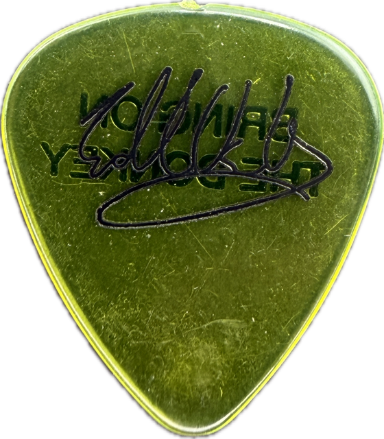 EDDIE VAN HALEN EVH 2004 REUNION TOUR BRING ON THE DONKEY GUITAR PICK reverse