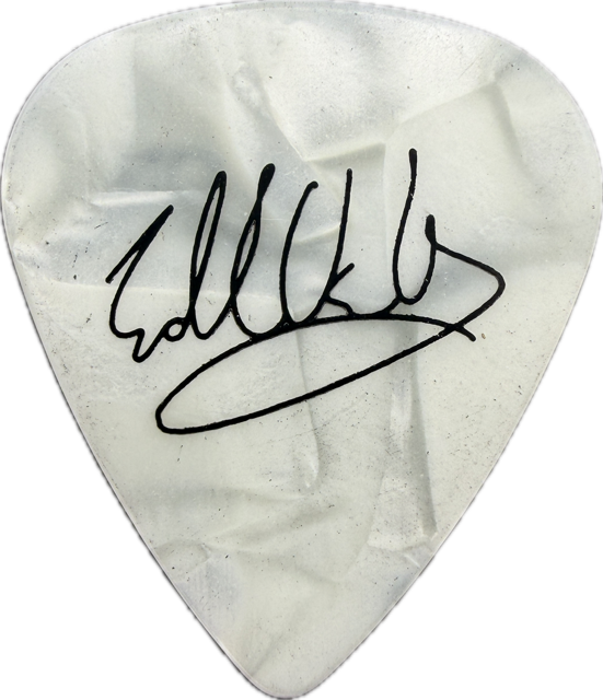 EDDIE VAN HALEN EVH 2004 REUNION TOUR BRING ON THE DONKEY GUITAR PICK reverse