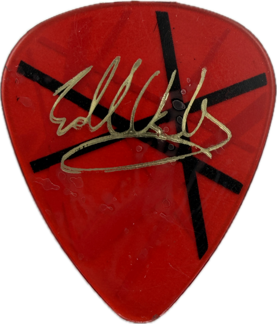 EDDIE VAN HALEN EVH 2004 REUNION TOUR GUITAR PICK reverse