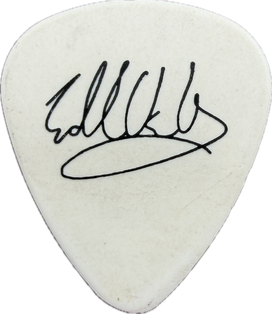 EDDIE VAN HALEN EVH 2004 REUNION TOUR GUITAR PICK reverse