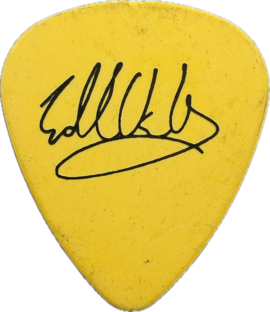 EDDIE VAN HALEN EVH 2004 REUNION TOUR GUITAR PICK reverse