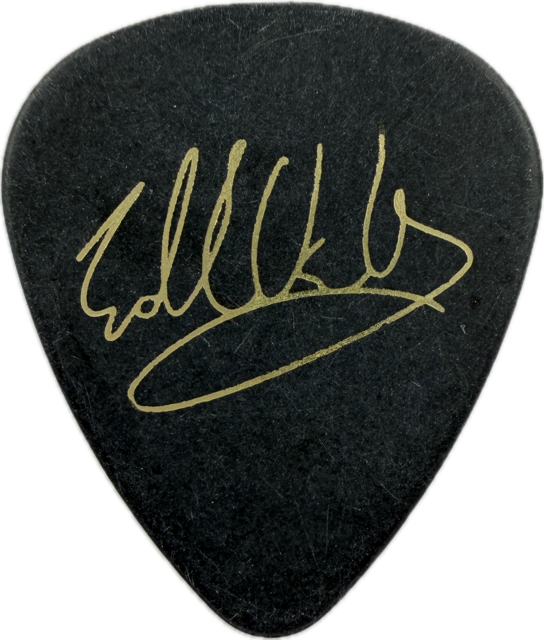 EDDIE VAN HALEN EVH 2012 A DIFFERENT KIND OF TRUTH TOUR GUITAR PICK reverse