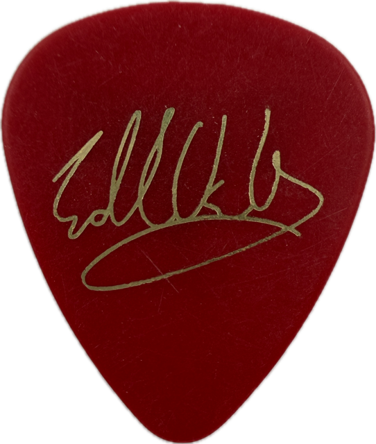 EDDIE VAN HALEN EVH 2012 A DIFFERENT KIND OF TRUTH TOUR GUITAR PICK reverse