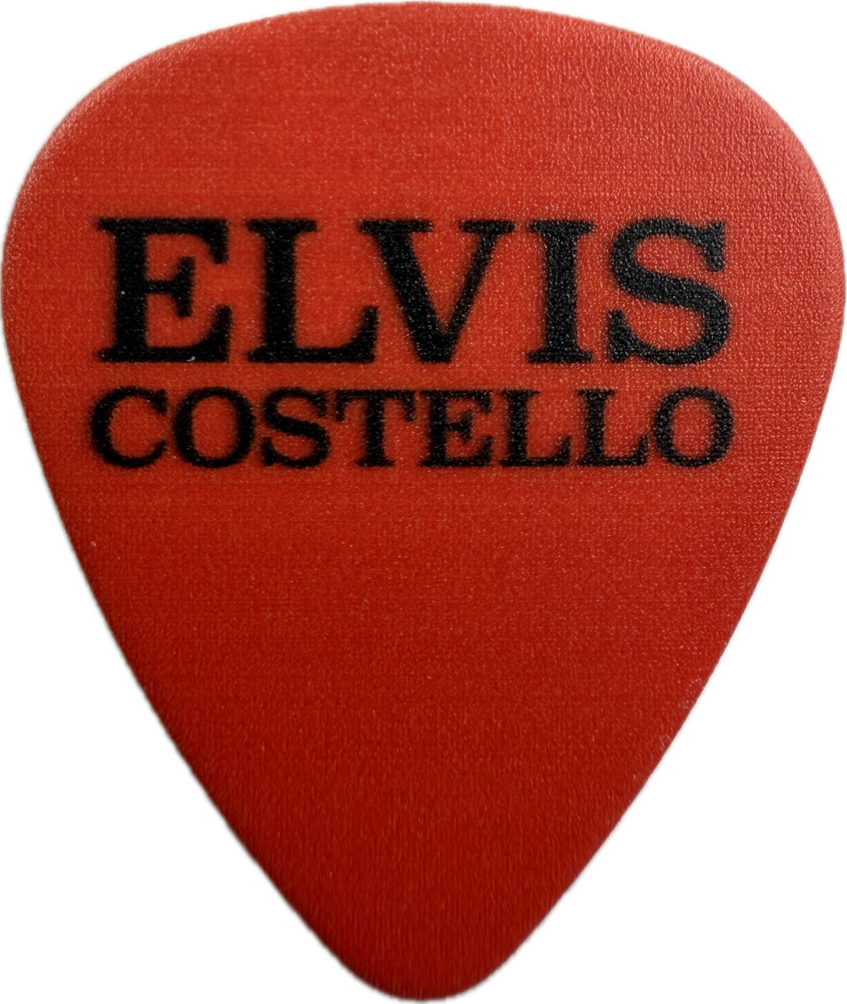 Elvis Costello The Upside Down Boy guitar pick reverse - PICKREBEL original photography reverse