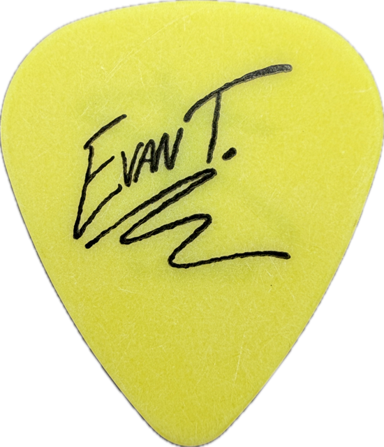 EVAN TAUBENFELD AVRIL LAVIGNE 2003 LETS GO TOUR GUITAR PICK reverse