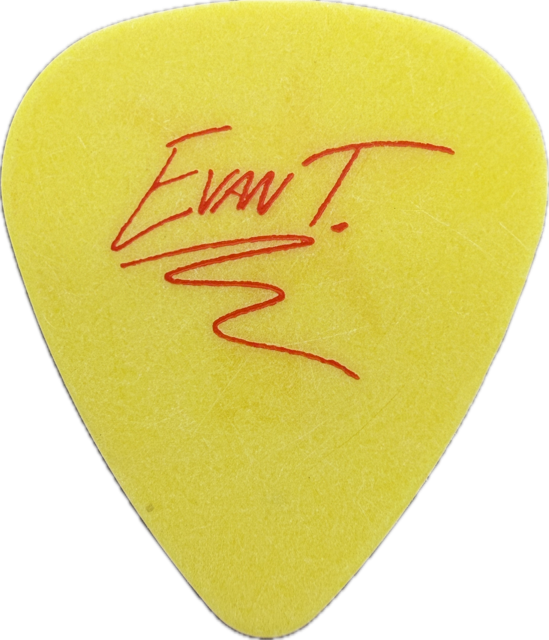EVAN TAUBENFELD AVRIL LAVIGNE 2004 BONEZ TOUR GUITAR PICK reverse