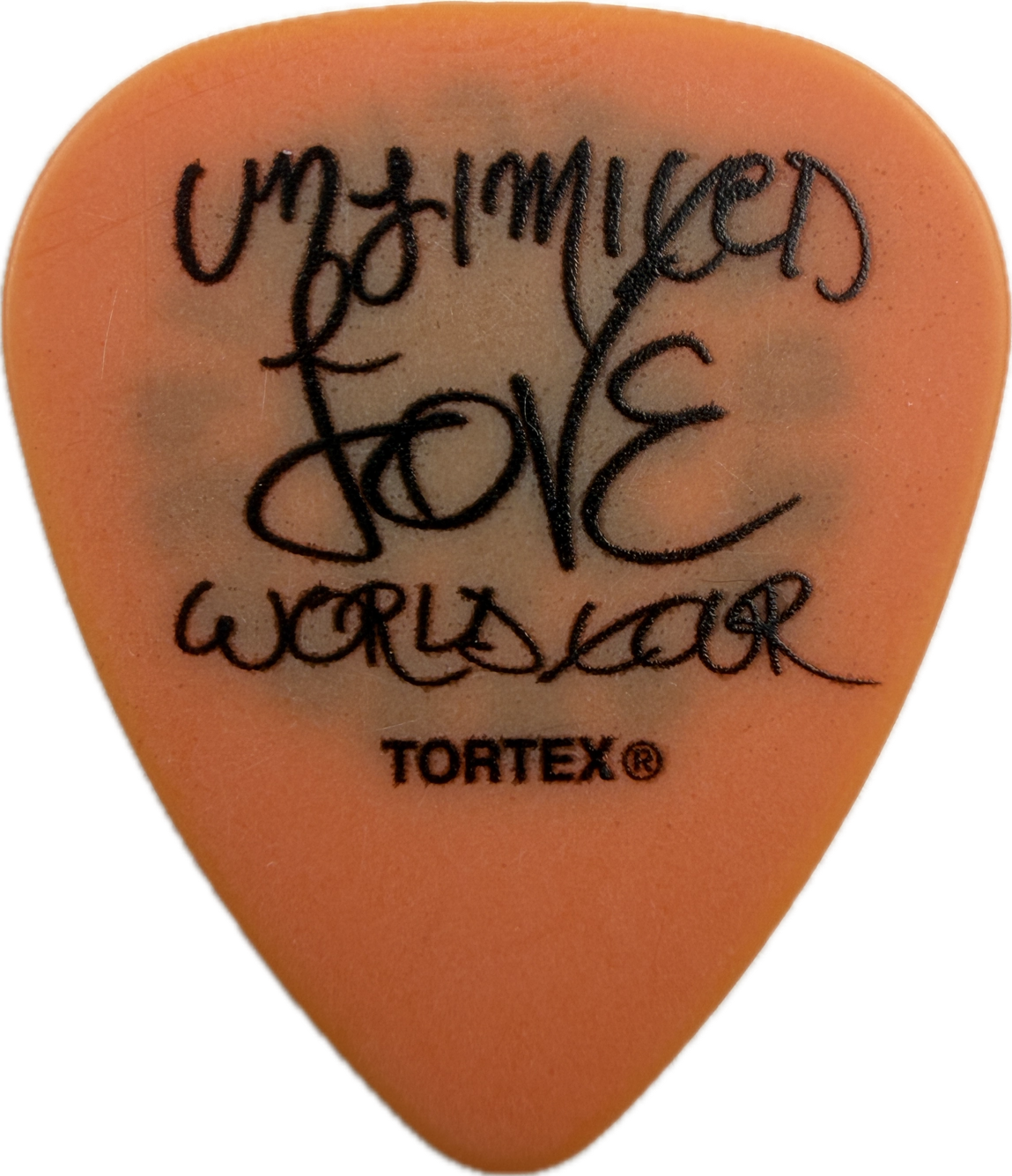 flea red hot chili peppers 2024 unlimited love tour logo guitar pick guitar pick reverse pickrebel photo reverse