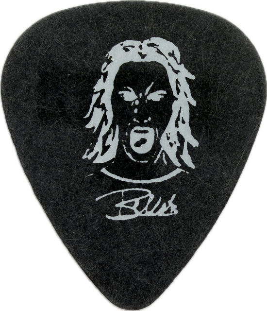 FRANK BELLO HELMET 2005 SIZE MATTERS TOUR GUITAR PICK reverse