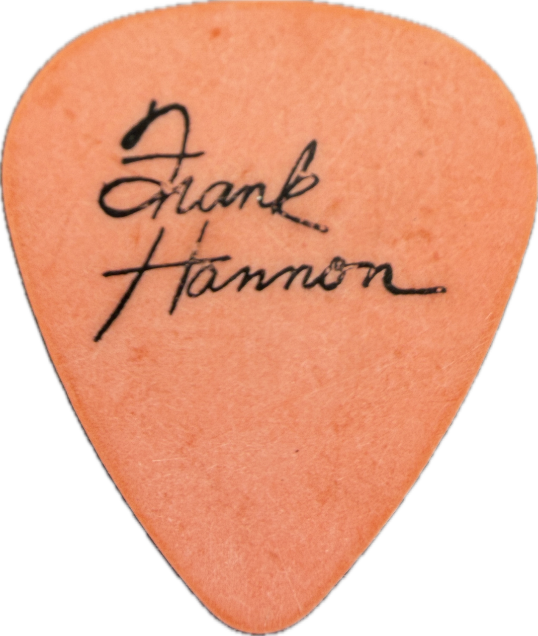 frank hannon tesla 1991 psychotic supper tour orange guitar pick reverse pickrebel photo reverse