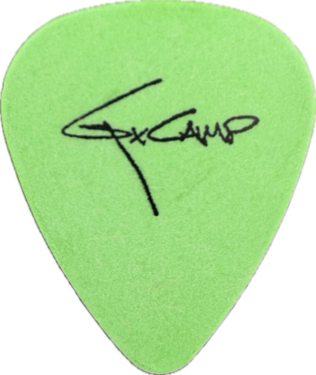 greg camp smash mouth 2004 us tour green guitar pick reverse pickrebel photo reverse