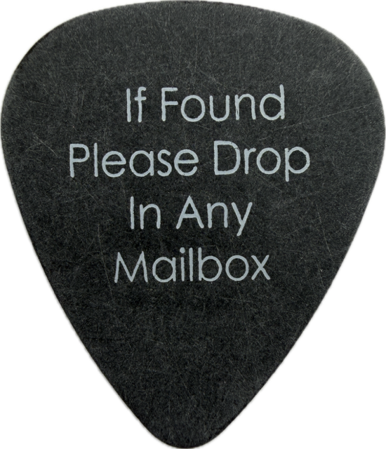 GREG HETSON BAD RELIGION 2007 WARPED TOUR GUITAR PICK reverse