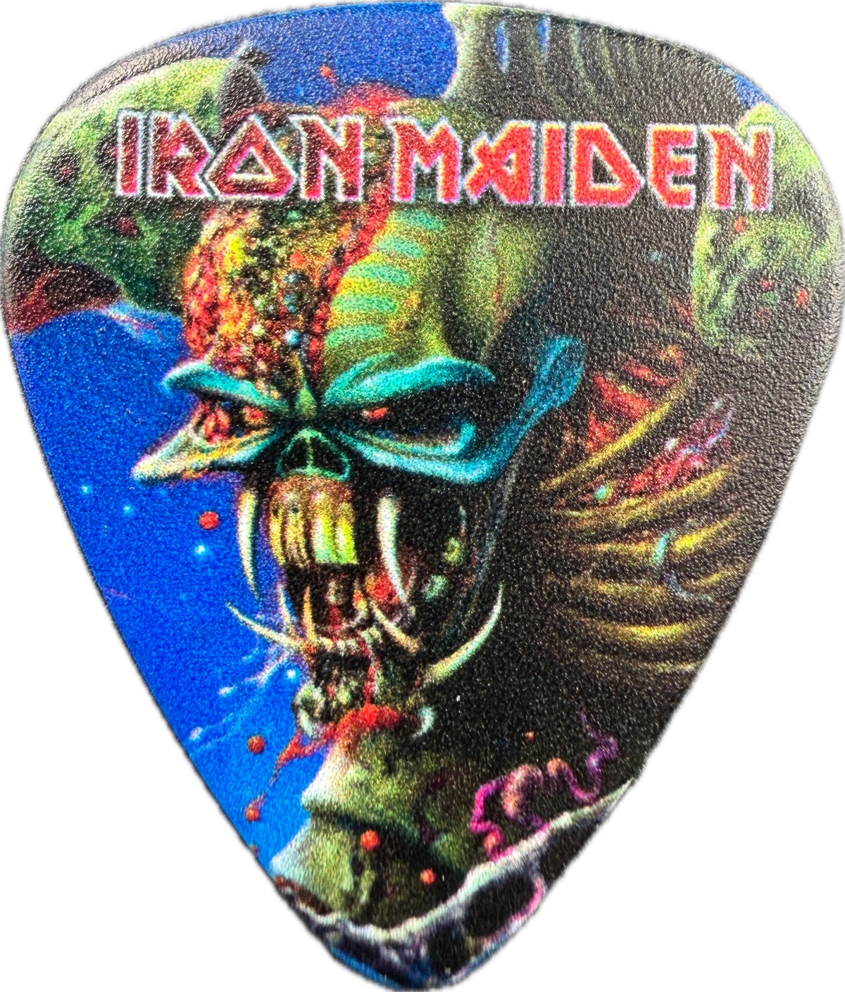 Iron Maiden The Final Frontier Eddie guitar pick reverse reverse
