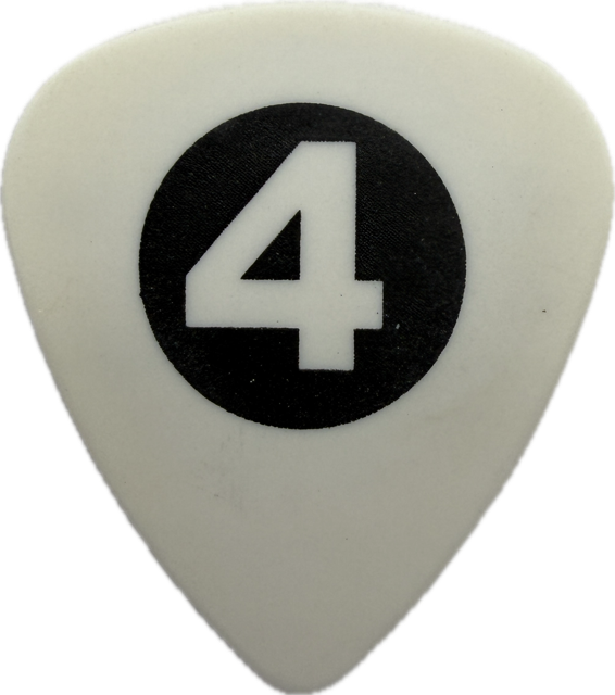JAMES ROOT SLIPKNOT 2004 SUBLIMINAL VERSES TOUR NUMBER 4 GUITAR PICK reverse