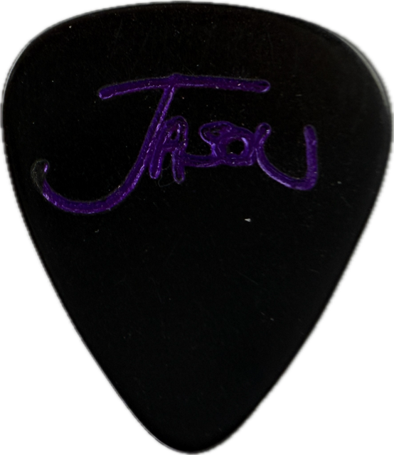 jason bieler saigon kick 1992 the lizard tour signature black guitar pick reverse pickrebel photo reverse