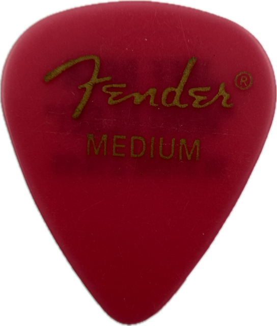 JEFF BECK WHO ELSE! 1999 IN-STORE PROMO TRANS PINK GUITAR PICK reverse