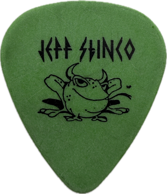 JEFF STINCO SIMPLE PLAN 2005 NOT GETTING ANY TOUR GUITAR PICK reverse