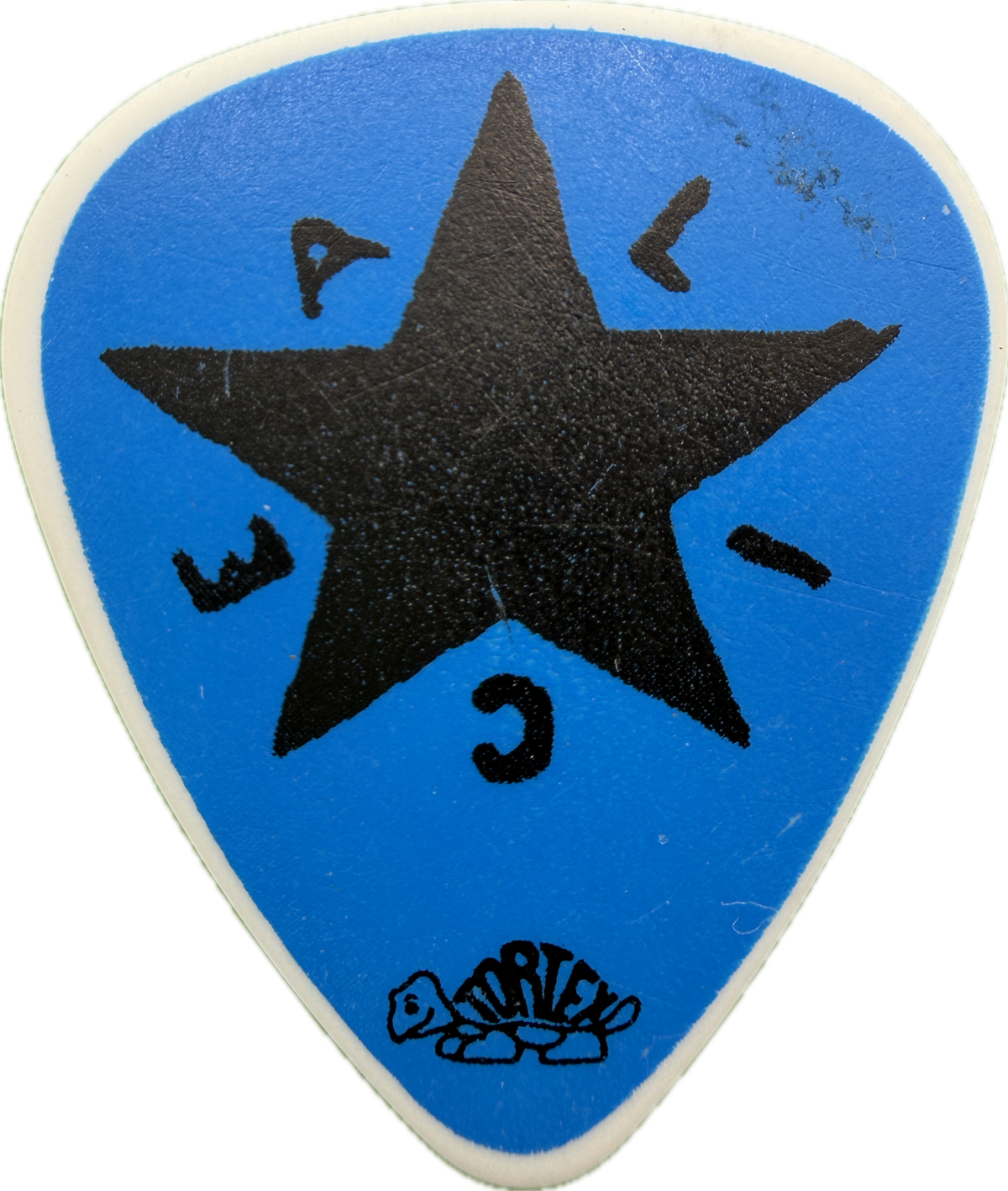 jerry cantrell alice in chains 2010 black gives way to blue tour star blue border blue guitar pick reverse pickrebel photo reverse