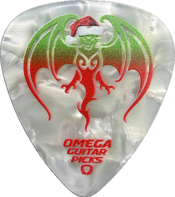 JOHNNY DEPP HOLLYWOOD VAMPIRES CHRISTMAS GUITAR PICK reverse