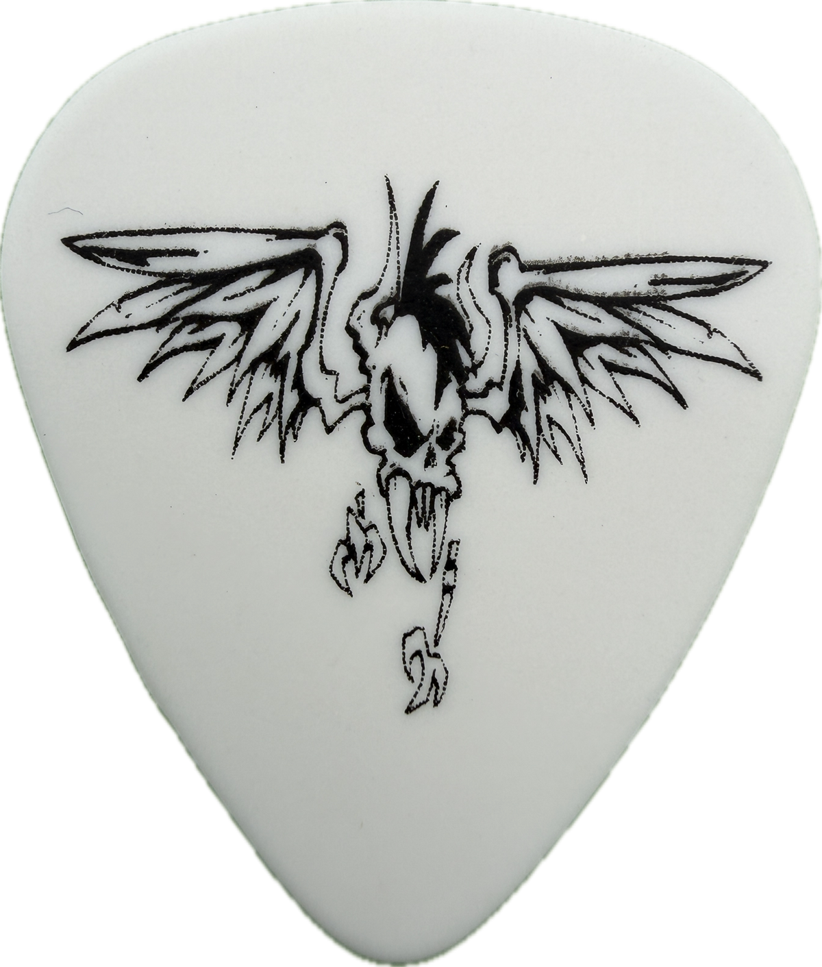 kirk hammett metallica 2008 death magnetic tour vulturus white guitar pick reverse pickrebel photo reverse