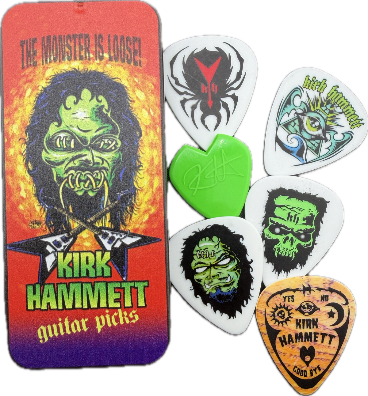 KIRK HAMMETT SIGNATURE GUITAR PICK TIN detail 1