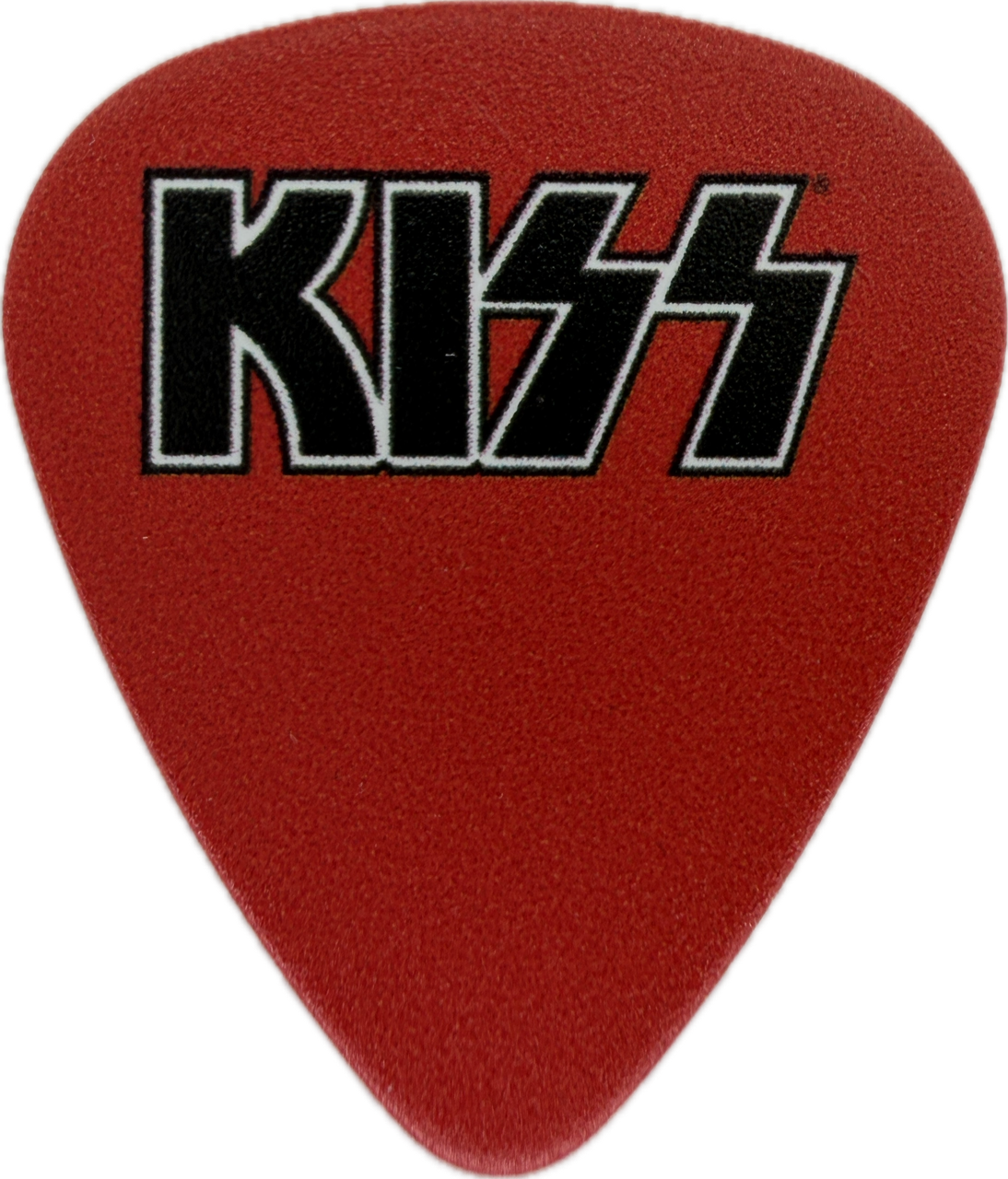 KISS RED / BLACK GUITAR PICK reverse