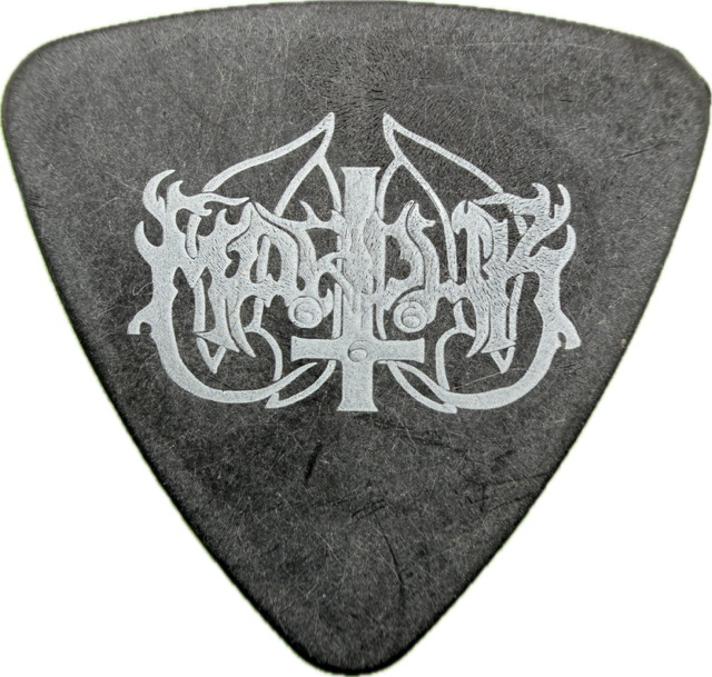 MARDUK WOLF PENTAGRAM GUITAR PICK reverse